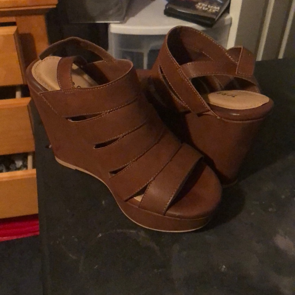 Brown Torrid wedges!